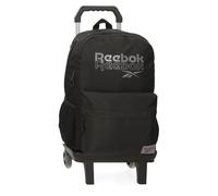 Reebok Melbourne School Backpack with Trolley, Black, 31 x 44 x 15 cm, Polyester by Joumma Bags
