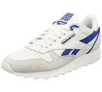 Reebok Unisex Classic Leather Sneaker, Chalk Vector Blue Vector Navy, 4 UK