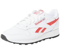Reebok Men Classic Leather Sneaker, FTWR White/Vector Red/Core Black, 2.5