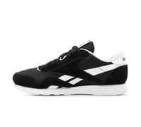 Reebok Classic Mens Black Stripe Nylon Trainers, Size: 10