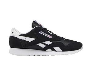 Reebok Men Classic Nylon Sneaker, Core Black/FTWR White/FTWR White, 10.5