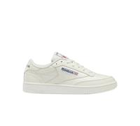 Reebok Men Club C 85 Sneaker, Chalk/Chalk/Classic Cobalt, 3.5