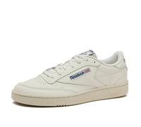 Reebok Men Club C 85 Sneaker, Chalk/Chalk/Classic Cobalt, 8.5