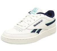 Reebok Men's Club C Revenge Sneaker, Chalk/Vector Navy/Cyber Mint F23, 8.5 UK
