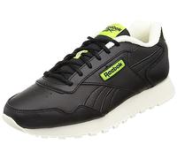 Reebok Men Glide Sneaker, Core Black/Vintage Chalk S23-R/Laser Lime F23, 4