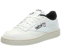 Reebok Unisex Club C 85 Sneaker, Chalk/Paper White/Core Black, 12 UK Men / 13 UK Women
