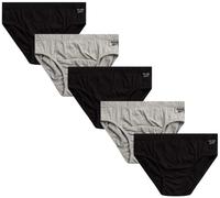 Reebok Men?s Underwear ? Low Rise Briefs with Contour Pouch (5 Pack), Size Medium, Black/Grey