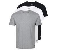 Reebok Mens 3 Pack T-Shirt Black/White/Grey XL