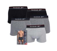 Reebok Mens 5 Pack of Sports Trunks in Black Cotton - Size X-Large