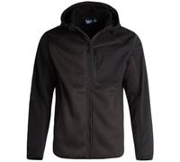 Reebok Men's Active Sweatshirt Jacket - Zip Sweater Fleece Hoodie for Men - Lightweight Performance Outerwear Coat (M-XXL), Black Grey/Black, X-Large