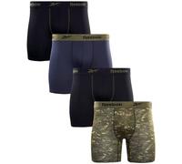 Reebok Men's Active Underwear - Sport Soft Performance Boxer Briefs (4 Pack), Size Medium, Black/Grey/Camo/Black