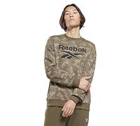 Reebok Men's Army Green Camo Crew Sweatshirt, L