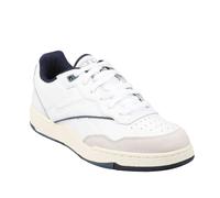 Reebok Mens BB 4000 II Leather Trainers - White/Navy - 6 UK - White/Navy - 100% Mixed