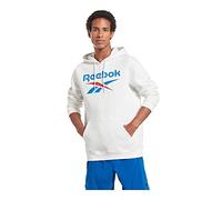 Reebok Men's Big Stacked Logo Sweatshirt, white, M
