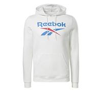 Reebok IDENTITY BIG LOGO FLEECE HOODIE WHITE Male TRAINING SWEATSHIRTS