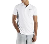 Reebok Men's Blaze Embroidered SS Polo Shirt, White, XXL