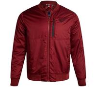 Reebok Mens Bomber Jacket - Lightweight Ripstop Insulated Windbreaker Jackets for Men - Casual Zip Up Jacket with Pockets, Merlot, L