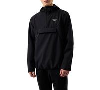Reebok Mens Burbage Overhead Windrunner Jacket (Black) - Size Large