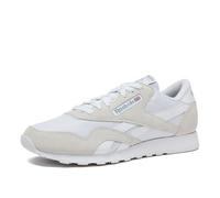 Reebok Mens CL Nylon Sneaker, FTWR White/FTWR White/FTWR White, 8.5