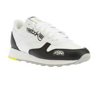 Reebok Mens Classic Leather Shoes - White/Black - 6 UK - White/Black - 100% Mixed