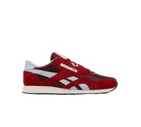 Reebok Men's Classic Nylon Sneaker, Classic Burgundy Flash Red Glass Blue, 11.5 UK
