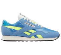 Reebok Men's Classic Nylon Sneaker, Essentialblue Solaracid Yellow Vtgchalk, 11.5 UK