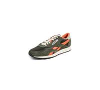 Reebok Men's Classic Nylon Sneaker, Hunter Green/Pump Orange/Vintage Chalk, 10 UK
