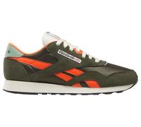 Reebok Men's Classic Nylon Sneaker, Hunter Green Pump Orange Vintage Chalk, 11.5 UK