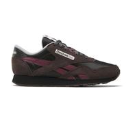 Reebok Men's Classic Nylon Sneaker, Washed Black Black Cherry, 13 UK