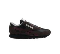 Reebok Men's Classic Nylon Sneaker, Washed Black Black Cherry, 3.5 UK