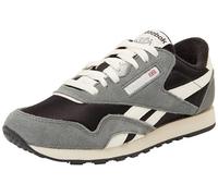 Reebok Men's Classic Nylon Sneaker, Washed Black Dark Fog Chalk, 4.5 UK