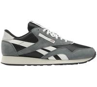 Reebok Men's Classic Nylon Sneakers, Washed Black, Dark Mist/Chalk, 7 UK