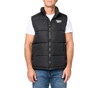 Reebok Men's Classic Puffer Vest Jacket, Black, XL