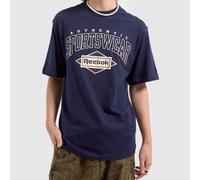 Reebok Men's Classic T-Shirt in Navy Blue, Graphic Print, Cotton, Size: S Sml