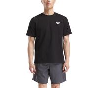 Reebok Men's Cody Small Logo Crew Neck SS Tee Shirt, Black, L