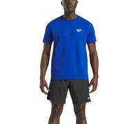 Reebok Men's Cody Small Logo Crew Neck SS Tee Shirt, Vector Blue, XS