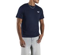 Reebok Men's Cody Small Logo Crew Neck SS Tee Shirt, Vector Navy, S