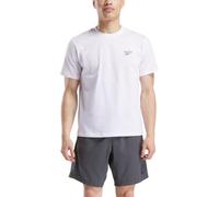 Reebok Men's Cody Small Logo Crew Neck SS Tee Shirt, White, XS