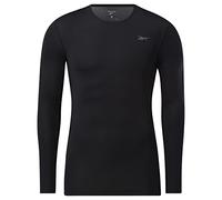 Reebok Men's Compression Long Sleeve Shirt, Black, Medium