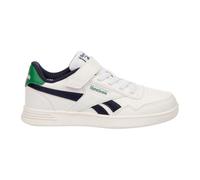 Reebok Mens Court Advance Elastic & Top Strap Sneaker, Ftwrwhite Vectornavy Glengreen, 13 UK