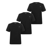 Reebok Men's Crew Neck Tees Multi Pack Basic Cotton Blend Short Sleeve T Shirts with Classic Logo - Pack of 3
