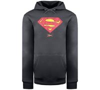 Reebok Men's DC Superman Dark Graphite Hoodie in Dark Grey | Size: Small Reebok Dark Grey S
