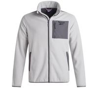 Reebok Mens Fleece Jacket - Softshell Polar Fleece Zip Up Jacket for Hiking & Workout - Lightweight Winter Jackets for Men, Ice Grey, Medium