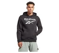 Reebok Men's Identity Fleece Stacked Logo Pullover Long Sleeve Graphic Sweatshirt (pack of 1)