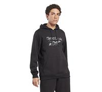 Reebok Men's Identity Modern Camo Fleece Hoodie, Black, S