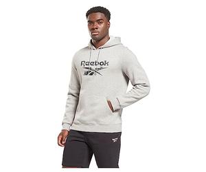 Reebok Men's Identity Modern Camo Fleece Hoodie, Medium Grey Heather, L