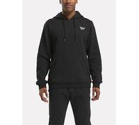 Reebok Mens Identity Small Logo Fleece Hoodie - Black, Black, Size Xs, Men Black
