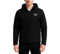 Reebok Mens Jacket - Water Resistant Zip Up Sherpa Fleece Lined Softshell Mens Lightweight Jacket - Winter Jackets for Men, Black Ink, L