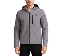Reebok Mens Jacket - Water Resistant Zip Up Sherpa Fleece Lined Softshell Mens Lightweight Jacket - Winter Jackets for Men, Fog, XL