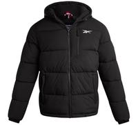Reebok Mens Jacket - Weather Resistant Winter Jackets for Men Quilted Warm Coat Puffer Jacket with Hood and Pockets, Black Ink, XL